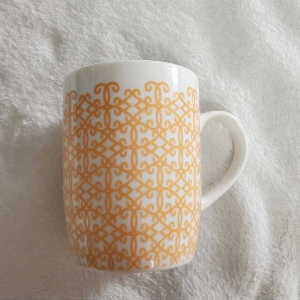 Starbucks Orange Arabesque Lattice Coffee Mug 11oz - Picture 4 of 8